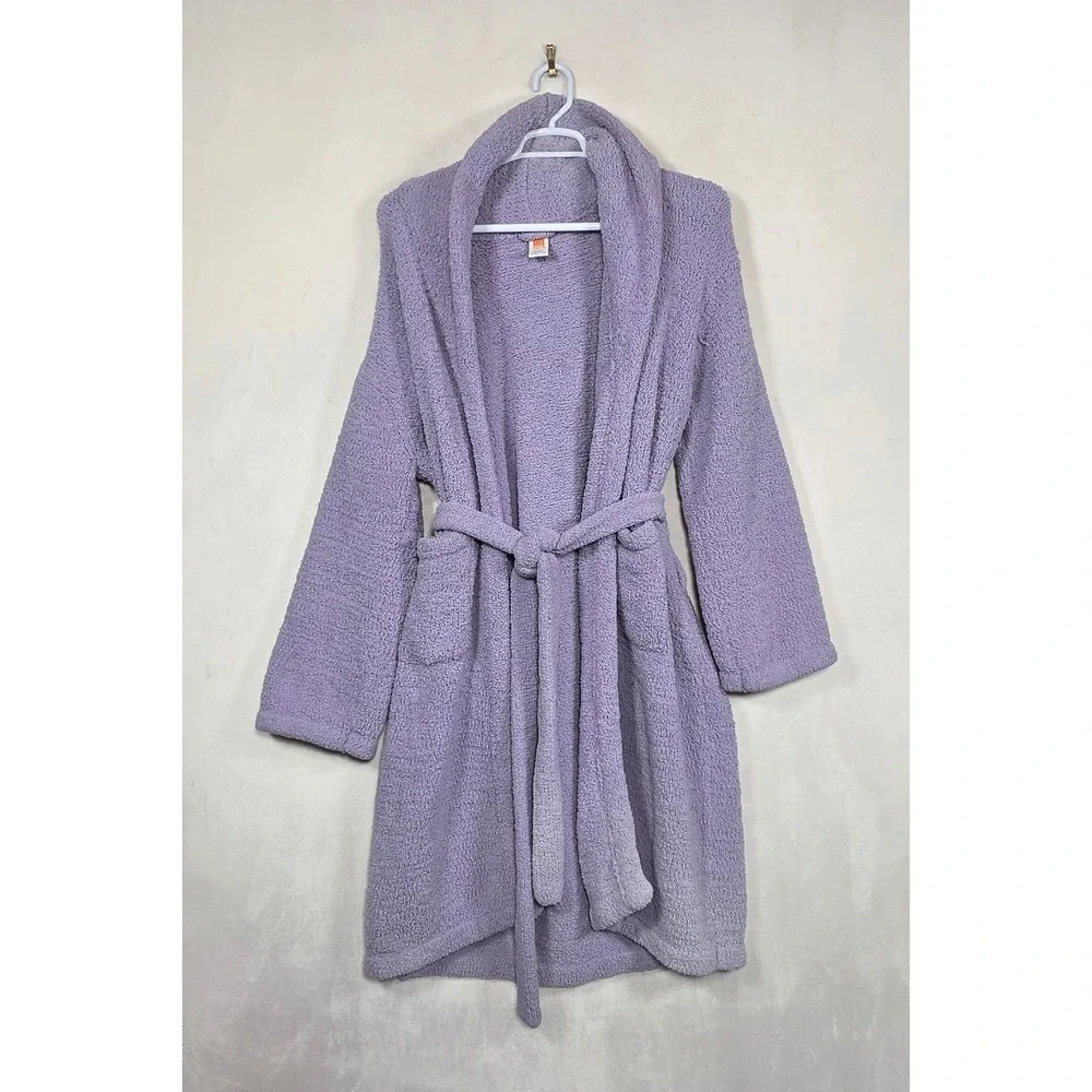 Susie Coelho Style Plush Robe Women's One Size Lavender Belted Loungewear